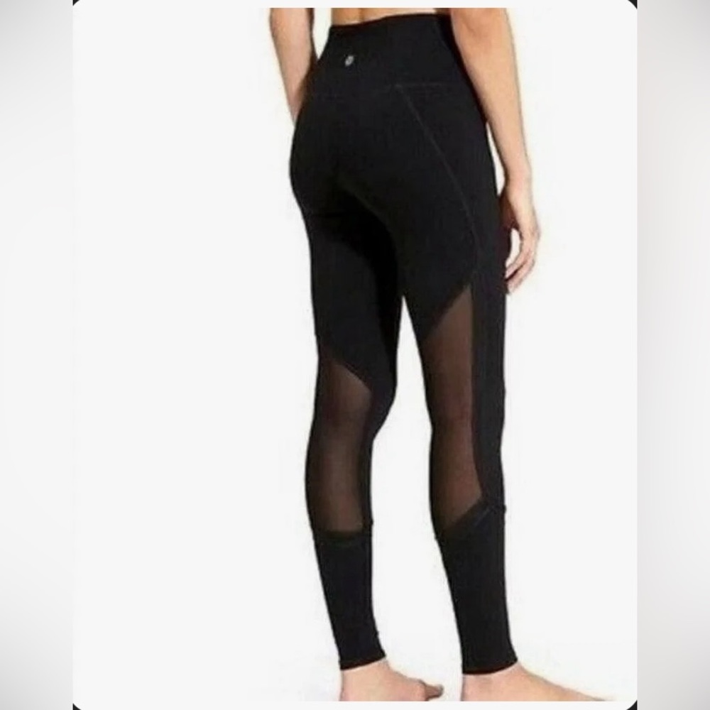 Athleta see through black leggings
